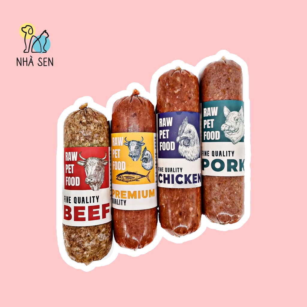 COMBO 4 RAW - THỊT XAY RAU CỦ DÀNH CHO CHÓ MÈO - RAW PET FOOD HAYUMI