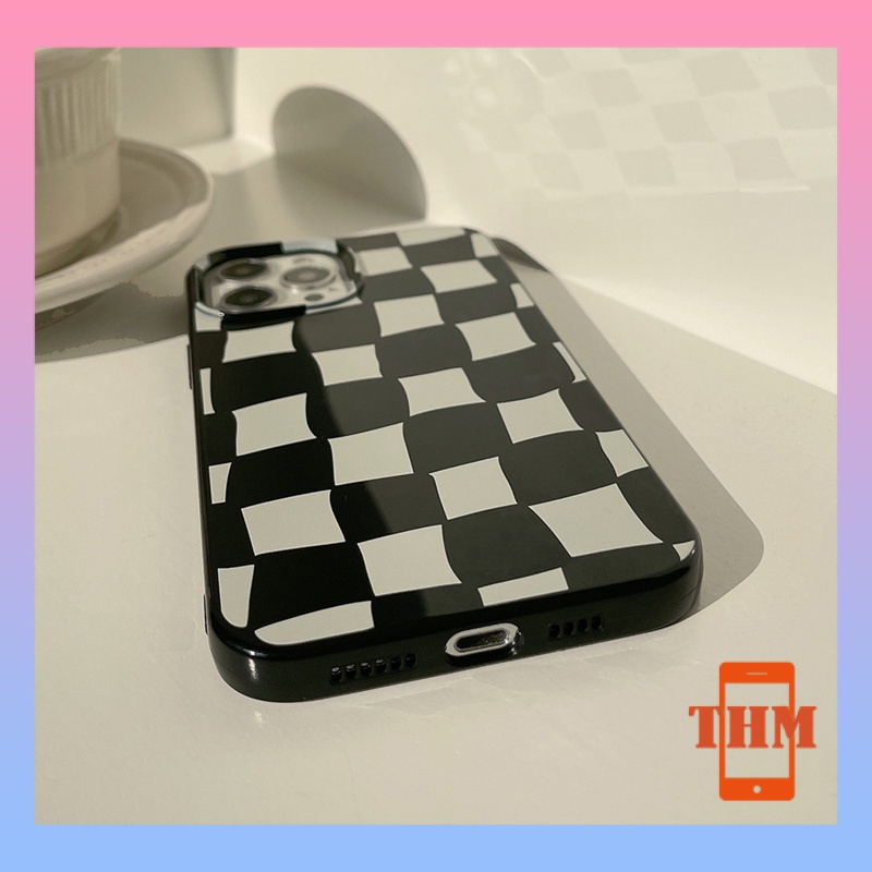 Ốp iphone 11 pro max Vỏ thạch cao cấp thời trang 13 pro Max 12 pro Max 11 pro Max 7 plus XR XS Max 11 XS-果冻格子