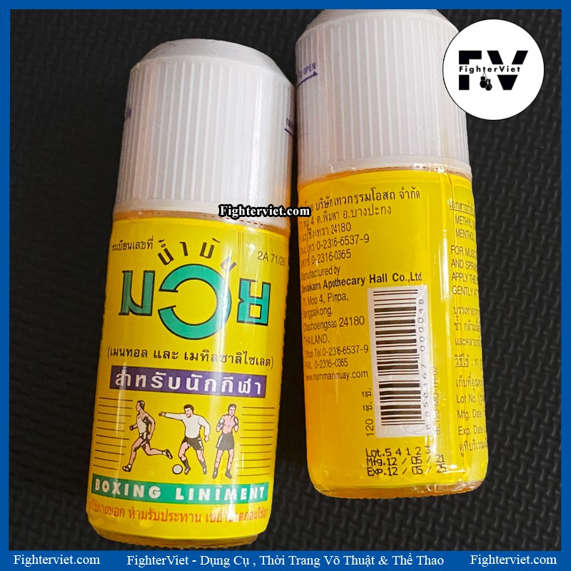 Dầu Nóng Xoa Bóp NAMMAN Muay Thai Boxing Dầu Thái Lan -120ml
