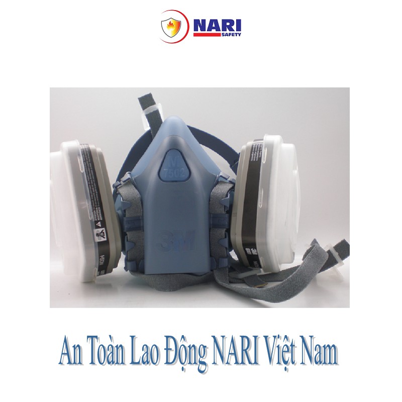 Trọn bộ mặt nạ 3M 7502 + 2 chiếc phin lọc 6003