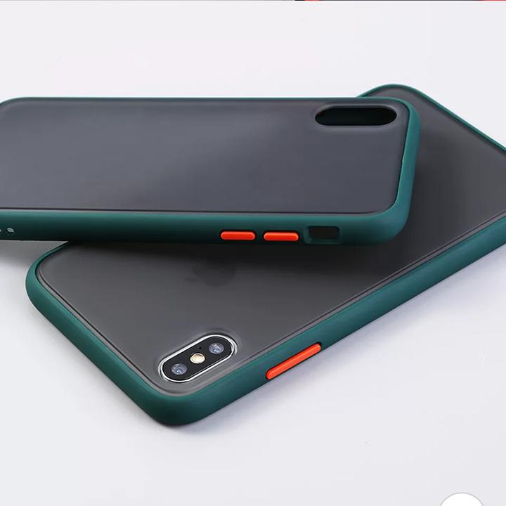 Ốp lưng IP mặt lưng nhám có viền bảo vệ Camera IP 12, 13 Series - Ốp lưng viền màu chống trầy xước Educase86