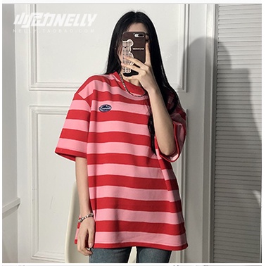 Áo thun T-shirt unisex kẻ ngang bản lớn form rộng