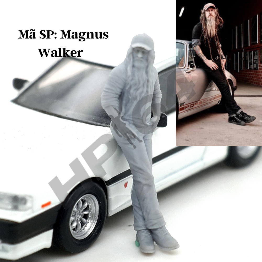 Mô hình nhân vật thô chưa sơn tỉ lệ 1/64 Real person