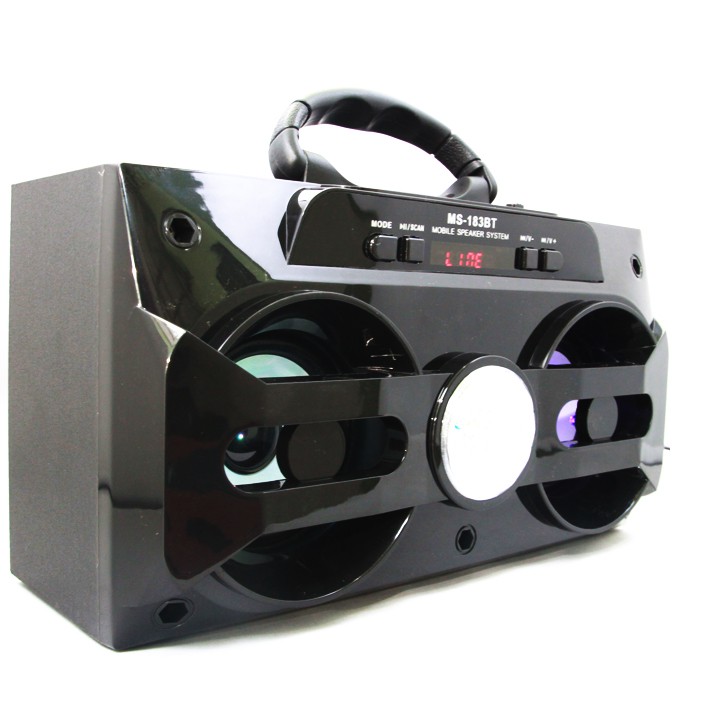 Loa gỗ Bluetooth xách tay MS-183BT ( Màu Đen )
