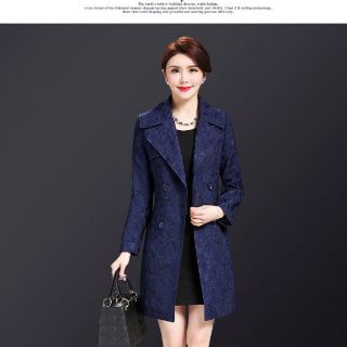 ÁO KHOÁC CAO CẤP CỔ BẺ PHỐI NÚT SANG TRỌNG