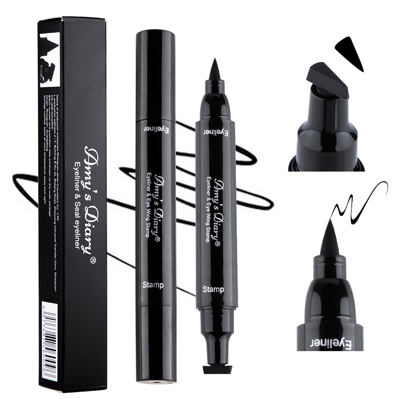 Fashion 2-in-1 Double Head Liquid Eyeliner Waterproof Makeup Fashion