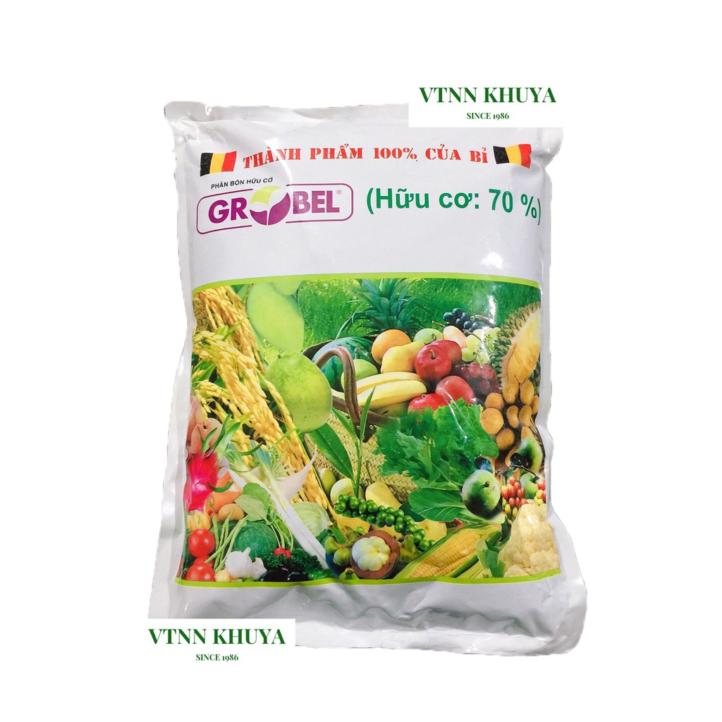 Phân bón hữu cơ Growbel của Bỉ gói 2kg Cung cấp đa trung vi lượng