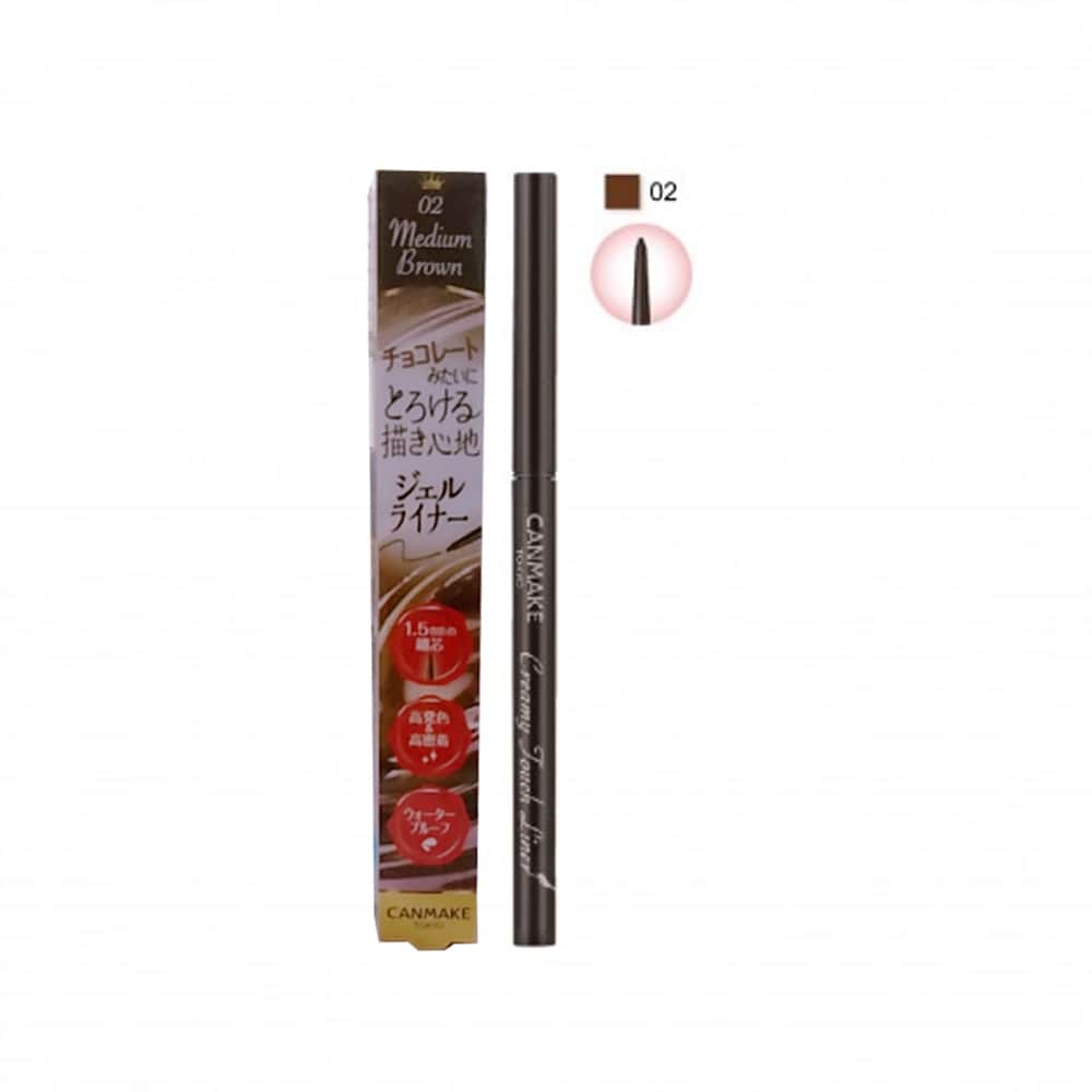 Kẻ Mắt Dạng Gel CANMAKE Creamy Touch Liner, Chống nước, Không lem