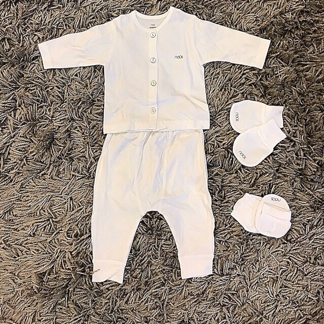 Vải thun cotton trắng (K1,6m khổ) may đồ cho baby từ 0-6 tuổi [NOON Fashion]