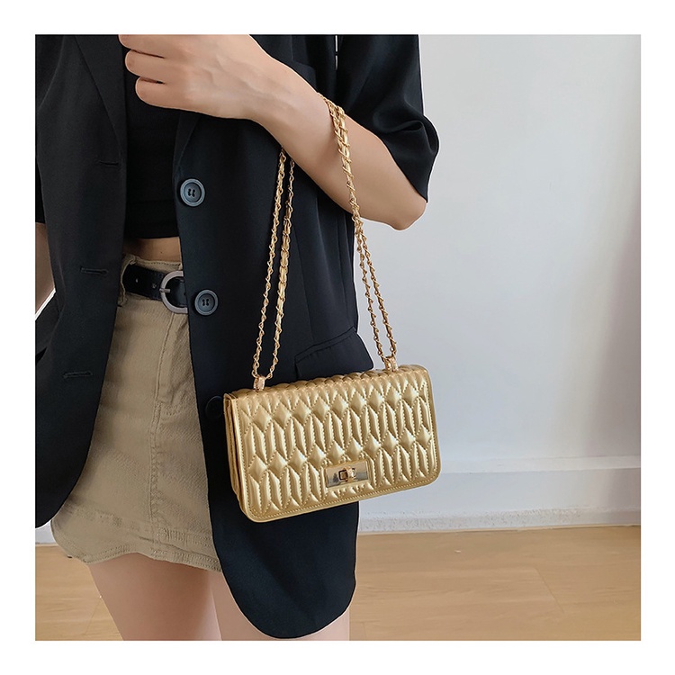 Túi Đeo JASMIN NOIR Chéo Nắp Gập In Họa Tiết Hoa Thời Trang Cho Nữ
