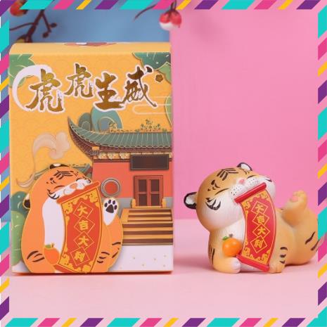 Bộ mô hình Hổ phong thủy trang trí ban phát tài lộc