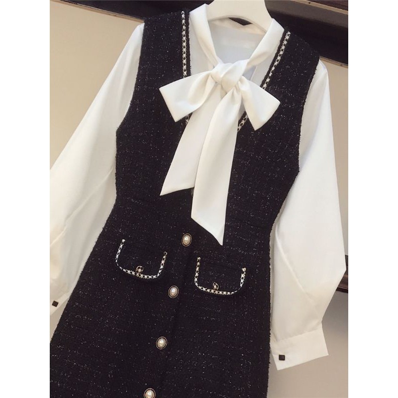 SÉT ÁO SƠ MI, VÁY TWEET -  Hàng Sẵn