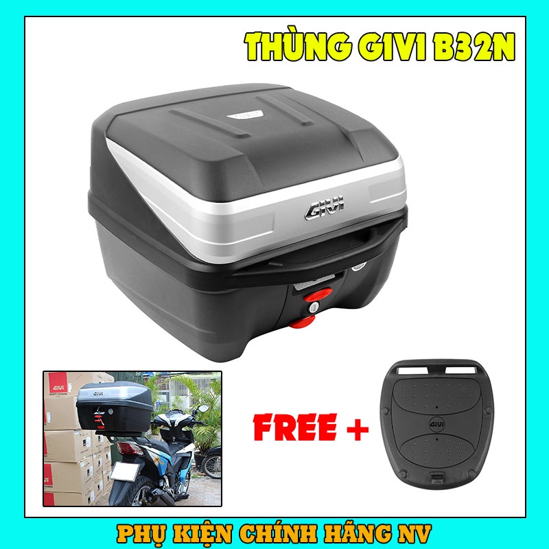 Thùng sau Givi B32N chính hãng kèm đế gắn thùng - bảo hành 1 năm