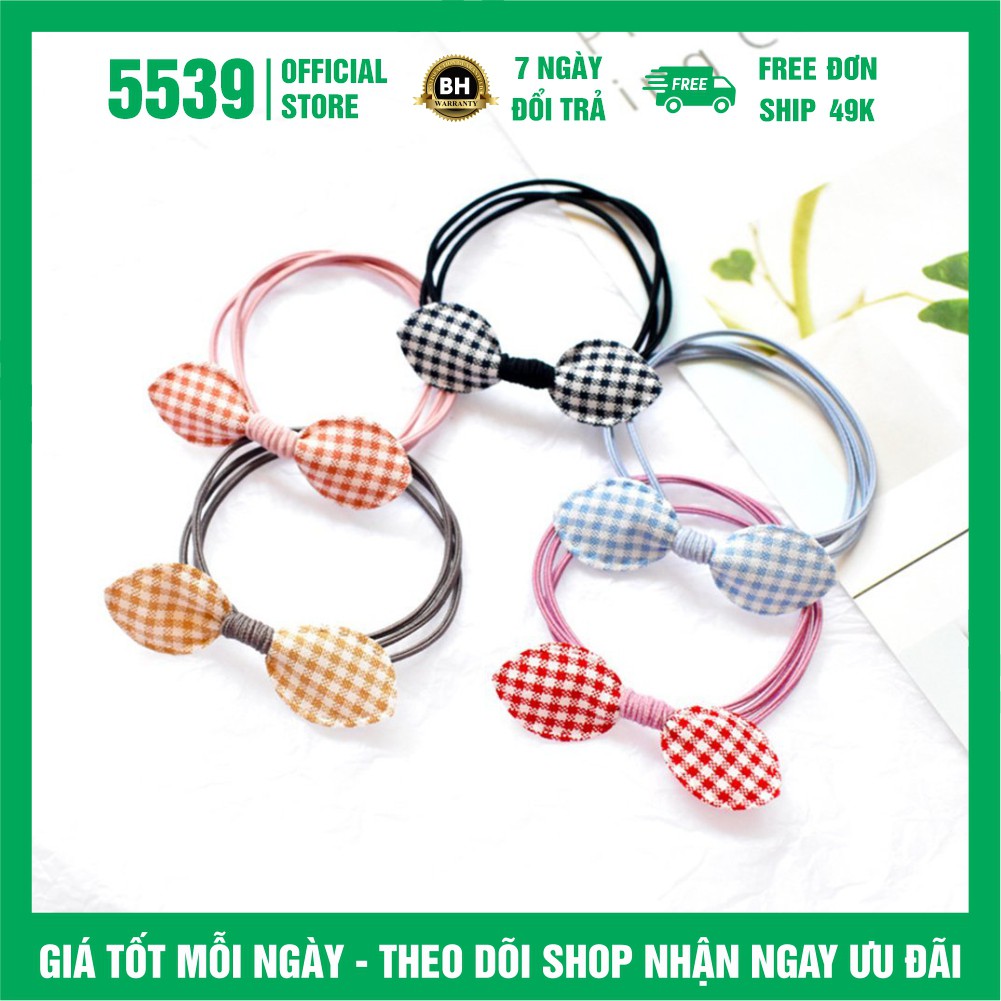 Dây cột tóc hàn quốc hình nơ dễ thương nhiều màu thích hợp mọi lứa tuổi - Shop 5539