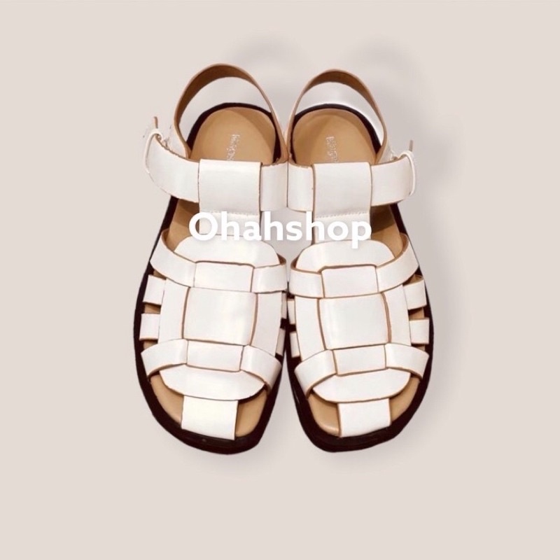 🍓 Ảnh Thật Giày Sandal Nữ Dép quai hậu chuẩn dáng HOT Hàn Quốc Kín Mũi Chân Không Đen Chân Hàng Xịn Da Mềm