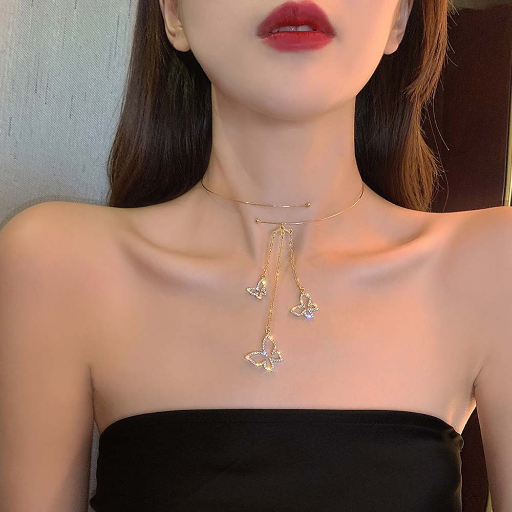 Vòng cổ hình bướm xinh xắn sang trọng cho nữ