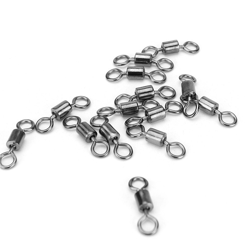 Tokushima Bộ 100 khóa xoay câu cá có vòng bi chắc chắn dùng gắn mồi câu