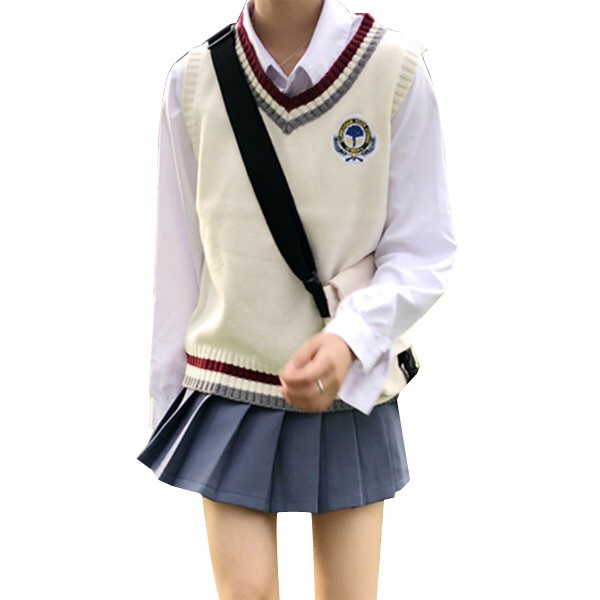 Áo len không tay cổ chữ v thời trang mùa thu trẻ trung cho nữ | BigBuy360 - bigbuy360.vn
