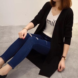 Áo khoác len cadigan mỏng