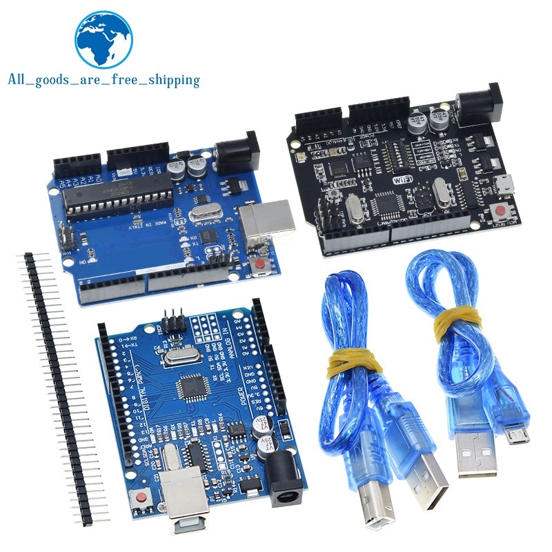 1 Bộ Chip Ch340G Atmega16U2 / Uno + Wifi R3 Atmega328P Cho Arduino Uno R3 Wemos Esp8266