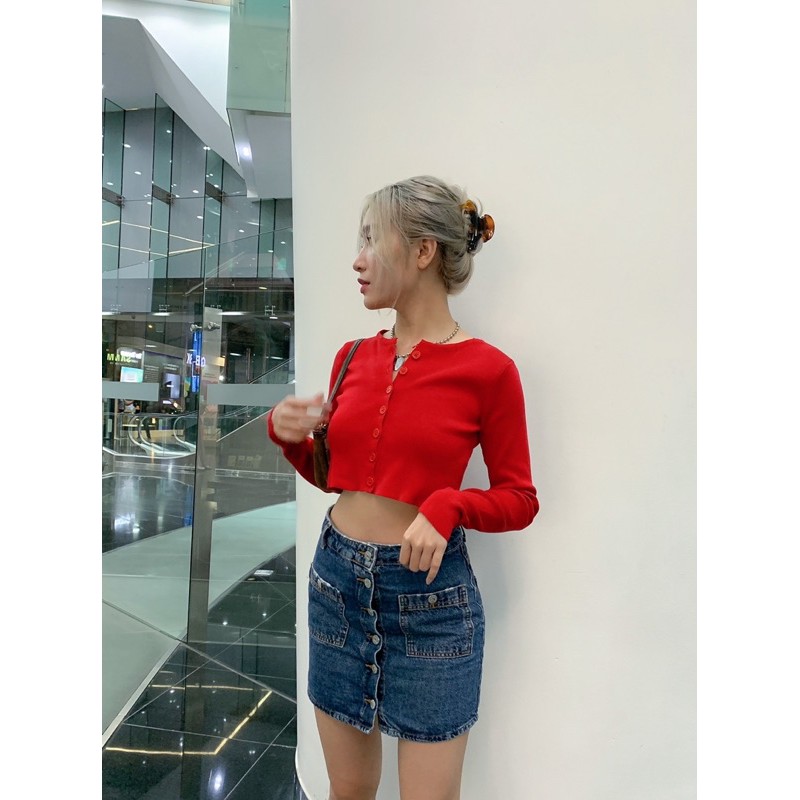 áo cardigan len 💙 freeship 💙  Áo len croptop nữ | BigBuy360 - bigbuy360.vn