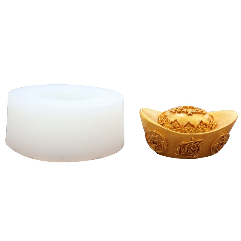 Khuôn Silicone Tạo Hình Làm Bánh Kẹo Hình Ingot 3D DIY