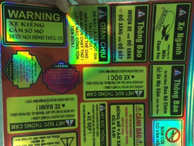 Tem sét cảnh báo 7 màu