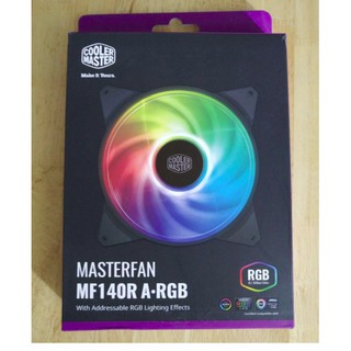 Quạt fan case 14cm cooler master masterfan mf140r argb - hiệu năng mạnh mẽ, quay êm, pwm