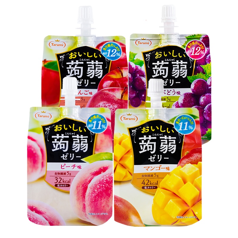 Thạch trái cây Jelly Konnyaku Tarami nhiều vị 150g