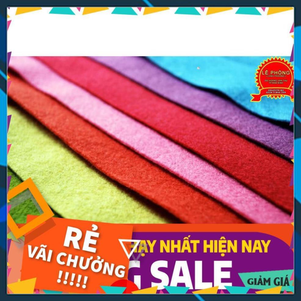 [BÁN CHẠY]  [ Mầm Non ] VẢI DẠ NỈ khổ 90*90 cm ( Inb shop để chọn màu )