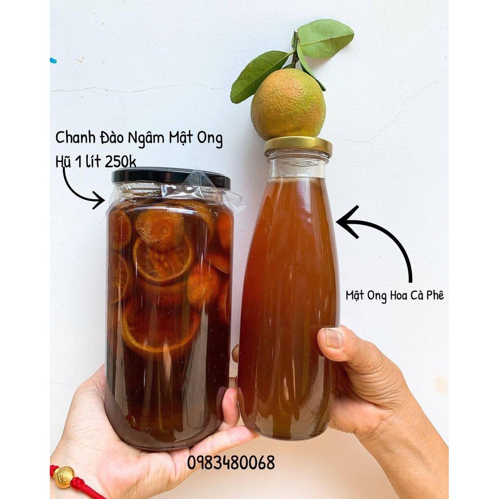 [NOWSHIP] - Chanh đào ngâm mật ong - 450ml