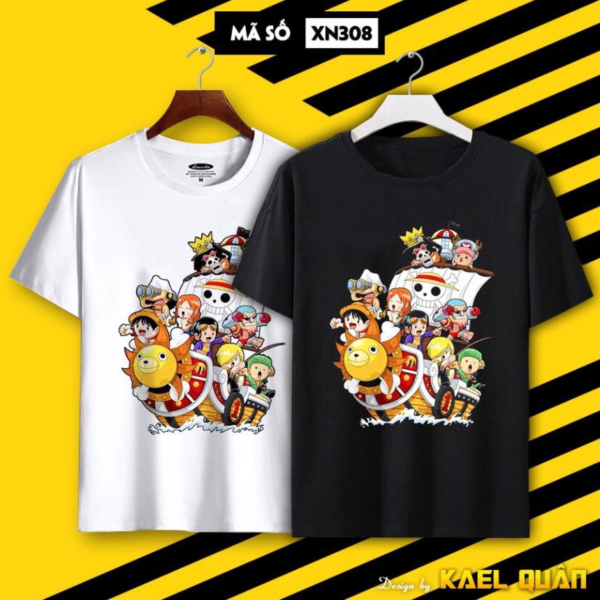 Áo Luffy One Piece Áo Unisex Nam Nữ, Áo Thun Phông Tay Ngắn In Hình Zoro Water Law Mũ Rơm Chất Mà Rẻ