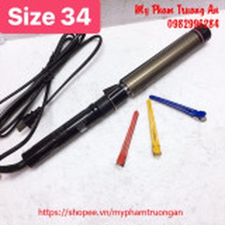 Máy uốn xoăn giả cao cấp Sahala size lớn 34mm