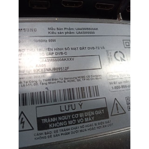 Samsung 43M5500 - Thanh viền 56 led 523mm cho tivi Samsung UA43M5500 43K5000 43K5500 43k6300 và các dòng tương tự