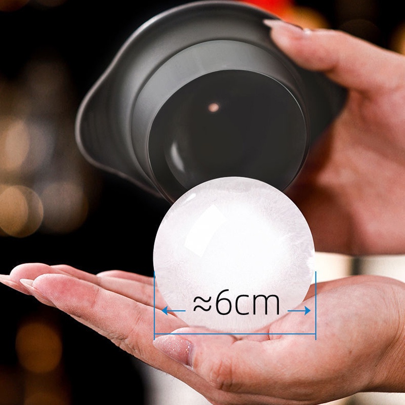 Khuôn làm đá viên Ossayi hình tròn tái sử dụng tiện lợi