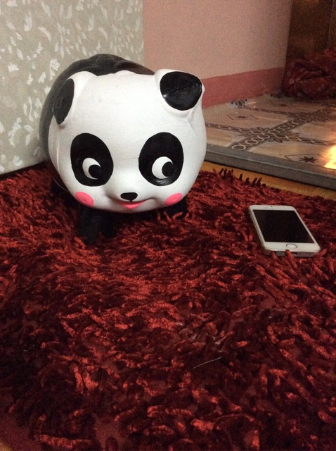 Heo đất handmade gấu trúc