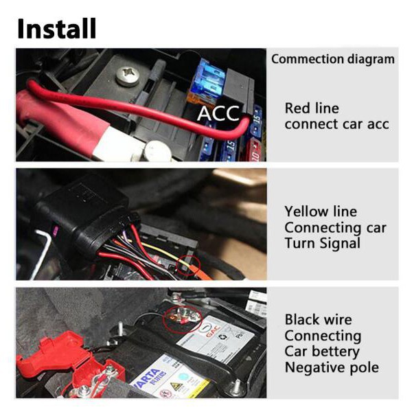 Set 2 Dây Đèn Led Drl Kevanly Trang Trí Xe Hơi
