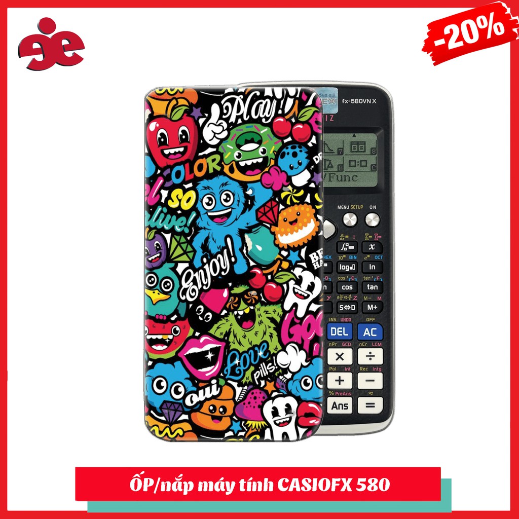 Ốp máy tính CasioFx 580 - Nhận in theo yêu cầu. Các bạn vui lòng gửi hình qua phần chát cho shop nha!!