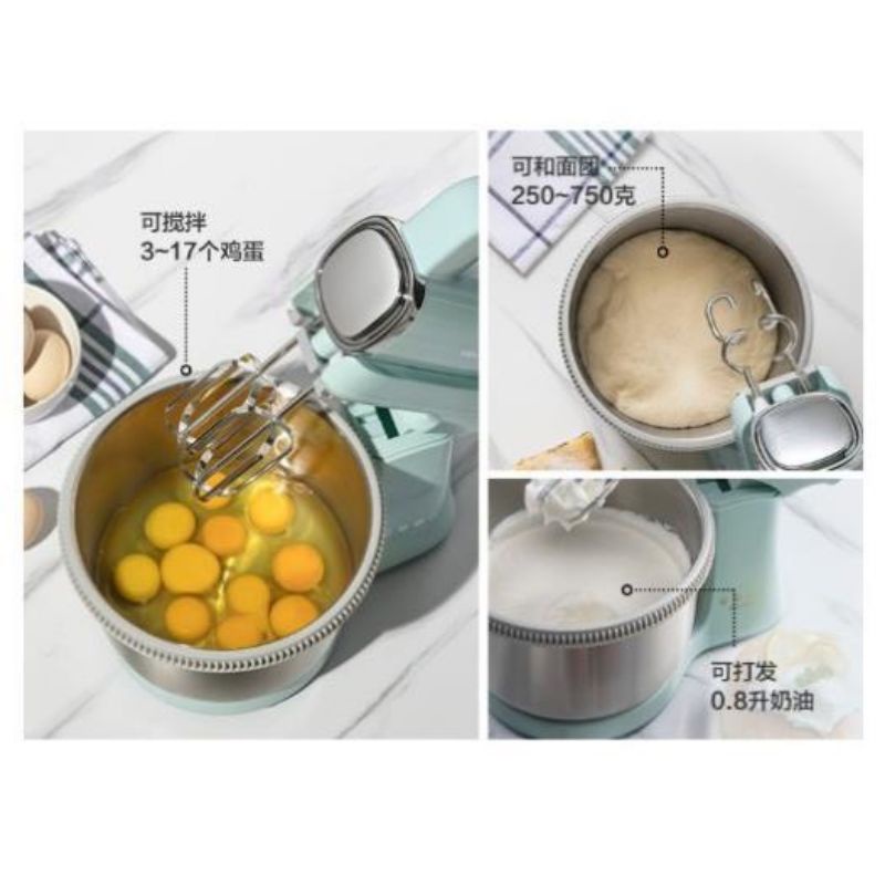 Máy nhào bột Đánh trứng Bear B03V1 dung tích 4L chính hãng