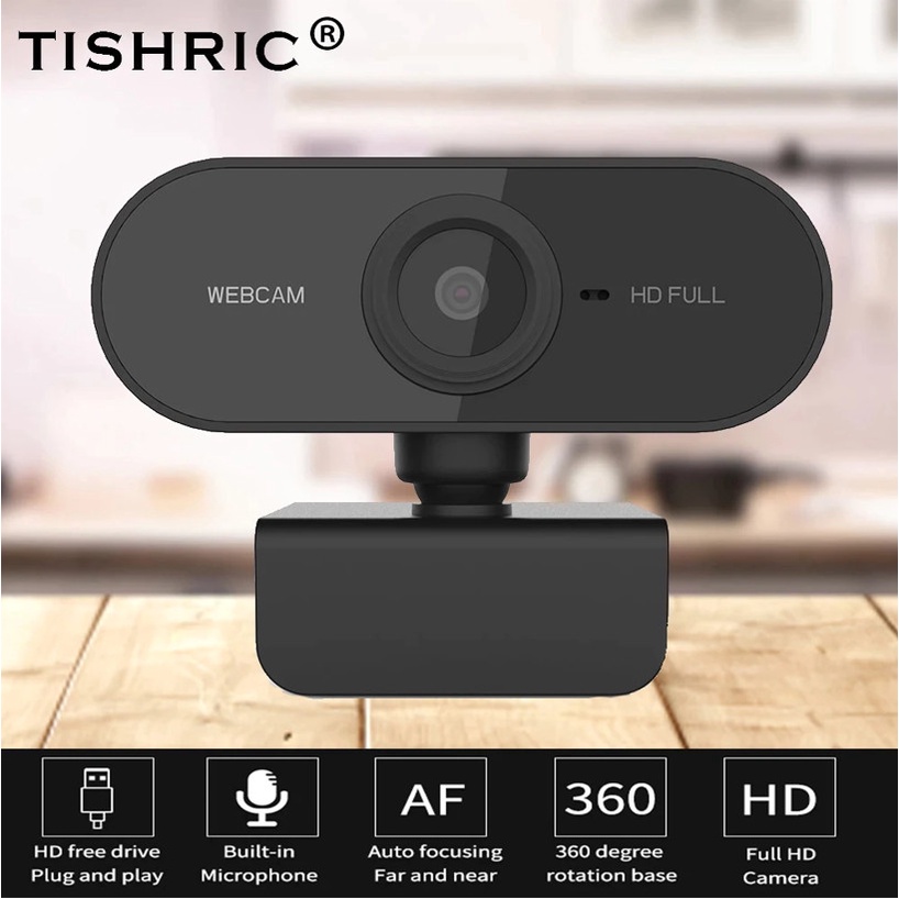 Webcam Mini Chân Kẹp 720 Full HD Có Mic - Hình siêu nét - Webcam Máy Tính - Shopgiare1234