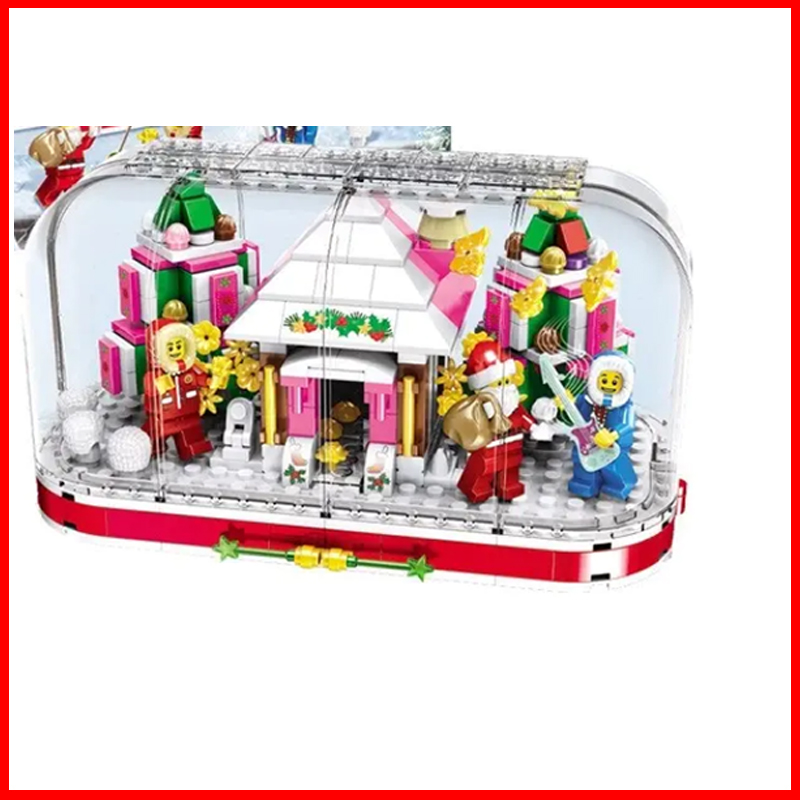 Bộ 411 Miếng Lắp Ráp Lego Phong Cách Giáng Sinh