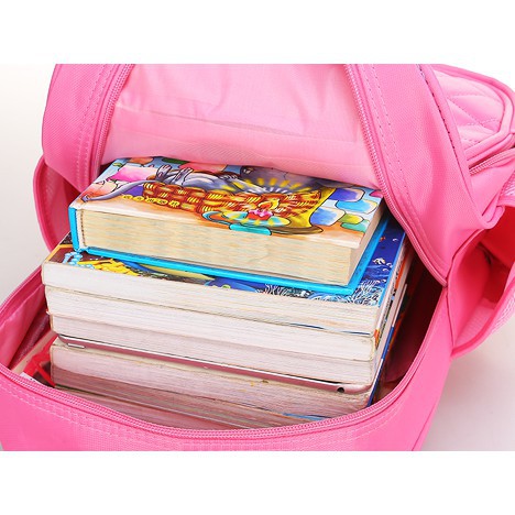Balo cặp sách trẻ em đi học màu hồng màu tím mốt mới nhất cho Bé gái cấp 1 cấp 2 TE30