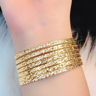 Bộ 7 Vòng Ximen mạ vàng 18k cao cấp thiết kế độc đáo có khóa, bền màu VX6