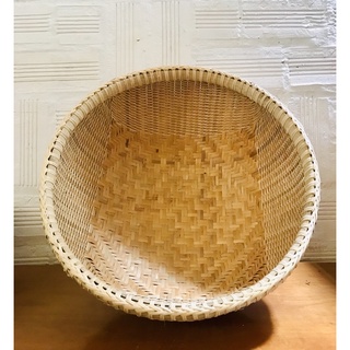 Thúng tre sâu lòng size to 42cm, thúng tre đan kỹ, thúng tre đan thủ công