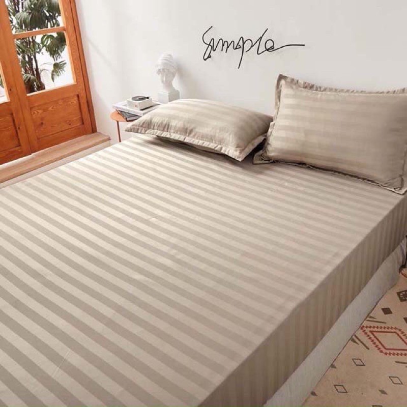 Bộ ga giường và vỏ gối Cotton 3F Khách sạn,resort-Luis Bedding dày dặn đủ size