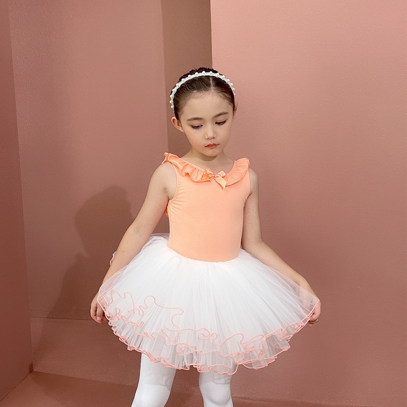Bộ Trang Phục Múa Ba Lê Bằng Vải Cotton Dành Cho Bé Gái