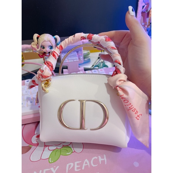[GIFT CHÍNH HÃNG] TÚI GIFT DIOR BEAUTY TÁCH SET MỸ PHẨM - TÚI ĐEO CHÉO CẦM TAY