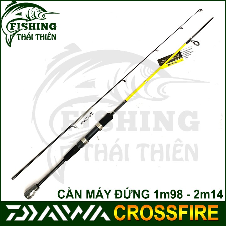 Cần câu cá Daiwa Crossfire, cần lure máy đứng 1m98 - 2m14