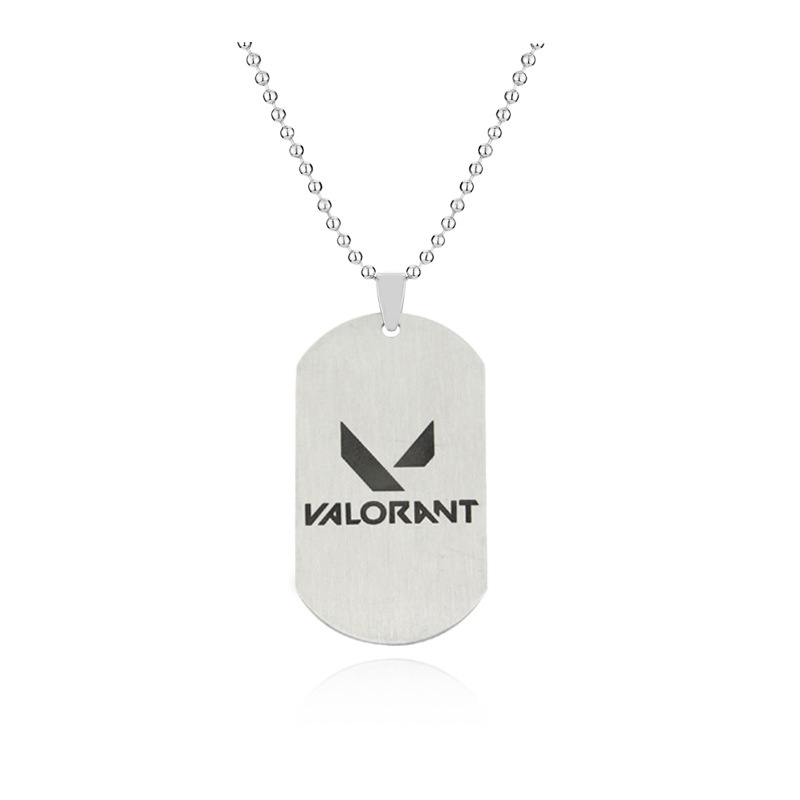 Móc khóa với mặt thẻ logo game Valorant