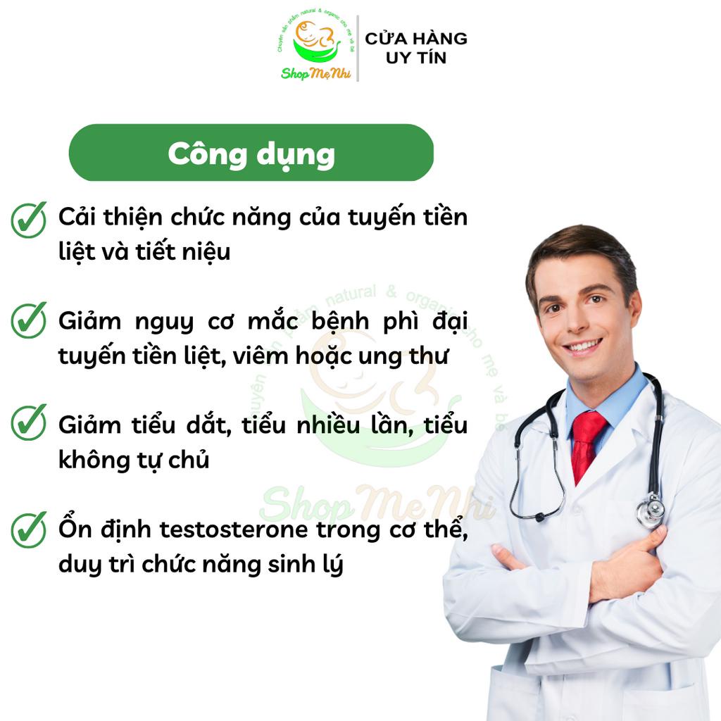 VIÊN UỐNG HỖ TRỢ ĐƯỜNG TIẾT NIỆU VÀ TUYẾN TIỀN LIỆT Puritan’s Pride Saw Palmetto 450 mg 200 viên và 100 viên.